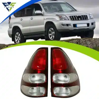 Rear Tail Light Assembly Red Lens Pair for 2003-2009 Toyota Land Cruiser Prado FJ120, Original Style Replacement Rear Tail Light Assembly Red Lens Pair for 2003-2009 Toyota Land Cruiser Prado FJ120, Original Style Replacement