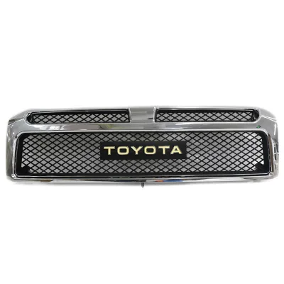 Retro Matte Black Front Intake Grille with Emblem for Toyota Land Cruiser LC70 FJ Cruiser 70 Series, Durable Metal Mesh Retro Matte Black Front Intake Grille with Emblem for Toyota Land Cruiser LC70 FJ Cruiser 70 Series, Durable Metal Mesh