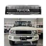 Front Radiator Grille TRD Style for 2007-2021 Toyota Land Cruiser LC76 LC79 FJ79, PP Matte Black