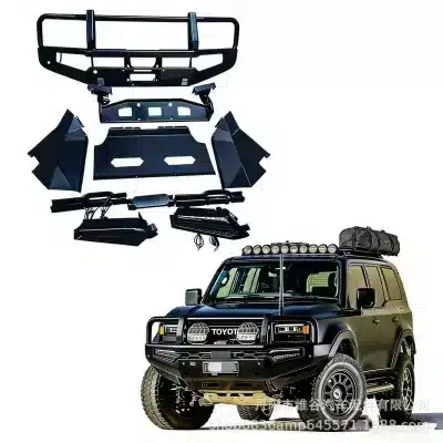 Heavy Duty Front Bumper Metal Bull Bar for 2024 Toyota Prado LC250 Off-Road Guard Heavy Duty Front Bumper Metal Bull Bar for 2024 Toyota Prado LC250 Off-Road Guard