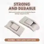 Third Row Seat Recliner Adjustment Buckle Handle Right Side for 2010-2017 Toyota Prado LC150, Beige, Replaces 72058-60100