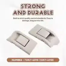 Third Row Seat Recliner Adjustment Buckle Handle Right Side for 2010-2017 Toyota Prado LC150, Beige, Replaces 72058-60100