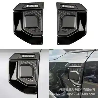 Matte Black Fender Flares and Side Air Vent Trim Set for 2024+ Toyota Land Cruiser Prado LC250, Body Side Decoration Kit Matte Black Fender Flares and Side Air Vent Trim Set for 2024+ Toyota Land Cruiser Prado LC250, Body Side Decoration Kit