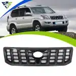 Front Bumper Grille Modification Black Paint Finish for 2003-2009 Toyota Prado FJ120