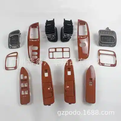 Dashboard Air Vent Outlet Trim Panel Set Left & Right Wood Grain for Toyota Land Cruiser LC100 FJ100 2003-2007 Dashboard Air Vent Outlet Trim Panel Set Left & Right Wood Grain for Toyota Land Cruiser LC100 FJ100 2003-2007