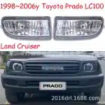 Right Passenger Side LED Fog Light Projector Daytime Running Light for Toyota Land Cruiser LC100 Prado, 6000K White