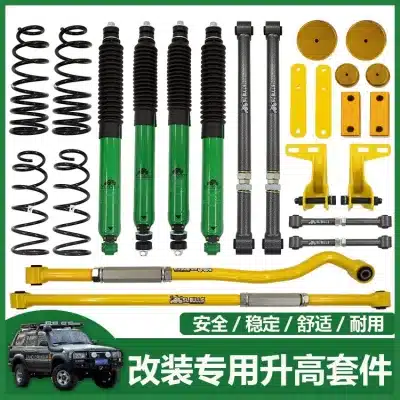 3-Inch Suspension Lift Kit with Shocks and Springs for Toyota Land Cruiser LC80 FJ80 1990-1997