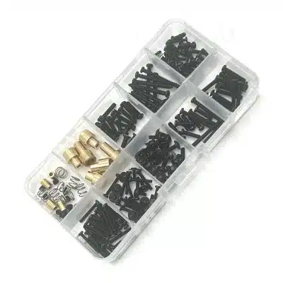 210PCS RC Screw Kit with Body Shell Lift Column for MN Model 1/12 MN82 LC79 RC Crawler, Metal Upgrade Hardware Set 210PCS RC Screw Kit with Body Shell Lift Column for MN Model 1/12 MN82 LC79 RC Crawler, Metal Upgrade Hardware Set