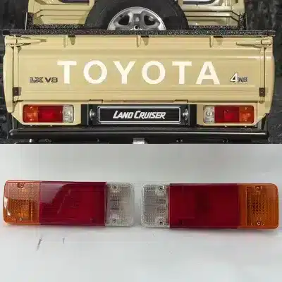 Rear Tail Light Assembly Replacement for Toyota Land Cruiser LC79 LC76 Pickup, Left Driver Side, Part 81550-87327 Rear Tail Light Assembly Replacement for Toyota Land Cruiser LC79 LC76 Pickup, Left Driver Side, Part 81550-87327