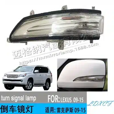 Passenger Right Side Mirror Turn Signal Light Replacement for Lexus GX460 GX400 LX570 2010-2021, Replaces 81740-60100 Passenger Right Side Mirror Turn Signal Light Replacement for Lexus GX460 GX400 LX570 2010-2021, Replaces 81740-60100