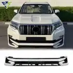 Full Front and Rear Bumper Kit Replacement for Toyota Prado FJ150 2018-2023, White Finish