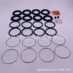 Front Brake Caliper Repair Kit with Seals and Boots for Toyota Land Cruiser HZJ79, Replaces 04479-60070