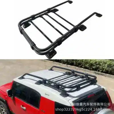 Heavy-Duty Roof Rack Cargo Platform Compatible with 2007-2022 FJ Cruiser, Matte Black Luggage Carrier Heavy-Duty Roof Rack Cargo Platform Compatible with 2007-2022 FJ Cruiser, Matte Black Luggage Carrier