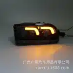 LED DRL Fog Lights Assembly for 1998-2008 Toyota Land Cruiser FJ100 LC100, White DRL Yellow Turn Signal 3-Function Lamp
