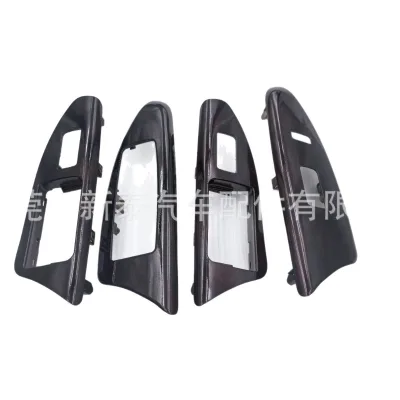 Master Power Window Switch Panel Bezel Replacement for 2008-2015 Lexus LX570, Part 74232-60550, ABS Plastic Wood Grain Finish
