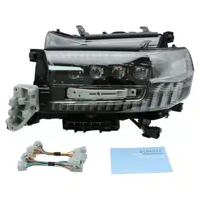 LED Daytime Running Lights with Turn Signals for 2017-2019 Toyota Land Cruiser Prado FJ150, IP67 Waterproof White/Amber DRL