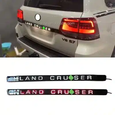 Rear Tailgate LED Brake Light Strip for 2016-2020 Toyota Land Cruiser LC200, Trunk Lettering Accent Lamp