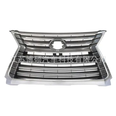 Front Bumper Grille Replacement for 2016 Lexus LX570, High-Strength ABS Plastic, Spindle Style