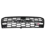 Front Radiator Grille with LED Lights, GR Style Modified Mesh for 2006 Toyota Land Cruiser LC100, Matte Black ABS