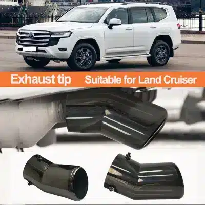 Stainless Steel Exhaust Tip Tailpipe Cover 102mm for 2008-2026 Toyota Land Cruiser LC300 LC250 LC200 570 Stainless Steel Exhaust Tip Tailpipe Cover 102mm for 2008-2026 Toyota Land Cruiser LC300 LC250 LC200 570