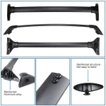Aluminum Alloy Roof Rack Cross Bars Replacement for 2019-2024 Toyota RAV4 & Wildlander, OE Style Cargo Crossbars