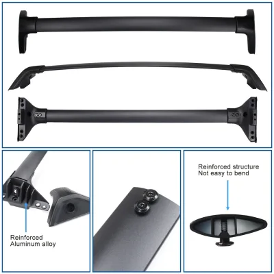 Aluminum Alloy Roof Rack Cross Bars Replacement for 2019-2024 Toyota RAV4 & Wildlander, OE Style Cargo Crossbars Aluminum Alloy Roof Rack Cross Bars Replacement for 2019-2024 Toyota RAV4 & Wildlander, OE Style Cargo Crossbars