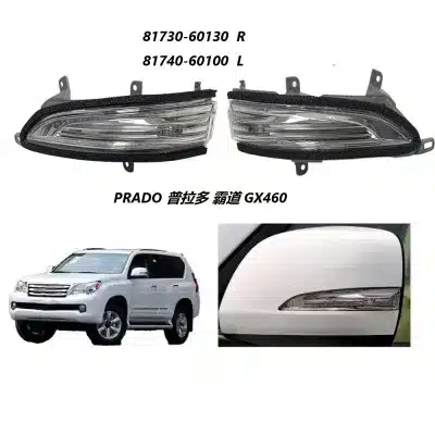 Side Mirror Turn Signal Indicator Light Clear Lens for Toyota Prado LC150 GRJ Lexus GX460 LX570, Fits 81730-60130 81740-60100 Side Mirror Turn Signal Indicator Light Clear Lens for Toyota Prado LC150 GRJ Lexus GX460 LX570, Fits 81730-60130 81740-60100