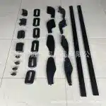 Roof Rack Luggage Rail Middle Cover Cap Replacement for Toyota Land Cruiser FJ100 LC100, ABS Material