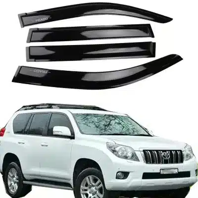 4-Piece Window Rain Guard Vent Shade Set for 2010 Toyota Prado FJ150, Smoke Acrylic Side Window Deflectors 4-Piece Window Rain Guard Vent Shade Set for 2010 Toyota Prado FJ150, Smoke Acrylic Side Window Deflectors