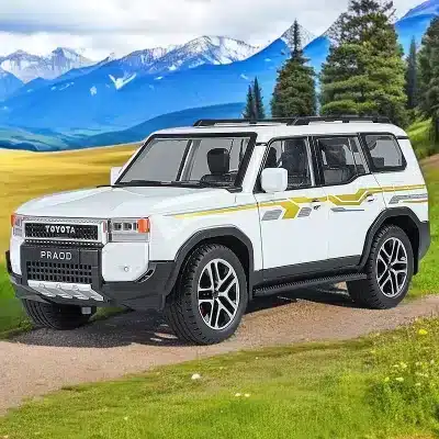 1:24 Scale Toyota Prado LC250 Die-Cast Alloy Model Car, Pull-Back Off-Road Toy Vehicle with Light & Sound 1:24 Scale Toyota Prado LC250 Die-Cast Alloy Model Car, Pull-Back Off-Road Toy Vehicle with Light & Sound