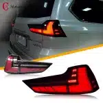 LED Tail Light Assembly with Sequential Streamer Turn Signals for 2016-2020 Lexus LX570, Rear Brake Lamp Clear Lens