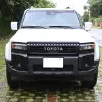 Matte Black Front Grille Frame Trim 3pc Set for 2024 Toyota Land Cruiser Prado LC250, RHD Vehicles Only