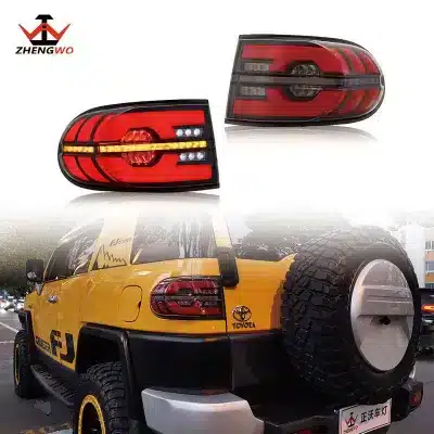 LED Rear Tail Light Assembly Smoked Lens Replacement for Toyota FJ Cruiser, Waterproof Brake Warning Lamp Pair LED Rear Tail Light Assembly Smoked Lens Replacement for Toyota FJ Cruiser, Waterproof Brake Warning Lamp Pair