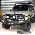 Heavy Duty Front Bull Bar Racing Bumper, Q235 Carbon Steel for Toyota Land Cruiser FJ80 Series