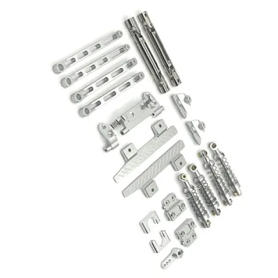 Metal Upgrade Kit for MN82 LC79 RC Crawler: Drive Shaft, Front/Rear Shock Absorbers, and Tie Rod Linkage Parts Metal Upgrade Kit for MN82 LC79 RC Crawler: Drive Shaft, Front/Rear Shock Absorbers, and Tie Rod Linkage Parts