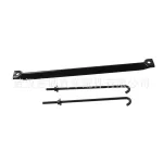 Battery Tie Down Bracket Holder with J-Hook Bolts for Toyota Land Cruiser FJ80 FZJ80 1990-1997, 304 Stainless Steel