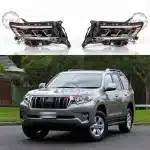 LED Headlight Assembly for 2018-2023 Toyota Land Cruiser Prado FJ150 GRJ150 Triple Lens Projector with Sequential Turn Signal