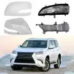 Passenger Right Side Lower Door Mirror Cover Matte Black for Lexus GX400 GX460 LX450 LX570