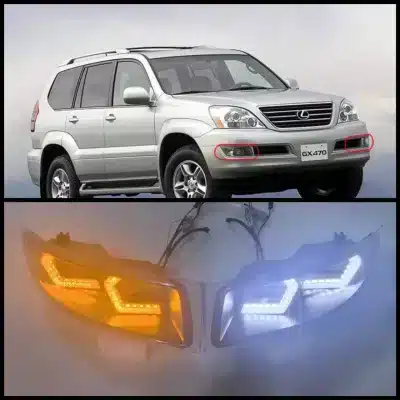 LED Projector Fog Lights with DRL Turn Signal Assembly for 2003-2009 Lexus GX470 UZJ120 LED Projector Fog Lights with DRL Turn Signal Assembly for 2003-2009 Lexus GX470 UZJ120