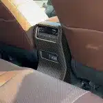 Rear Anti-Kick Panel Guard Matte Wood Grain Trim for 2024 Toyota Prado LC250, RHD Dedicated Interior Accessory