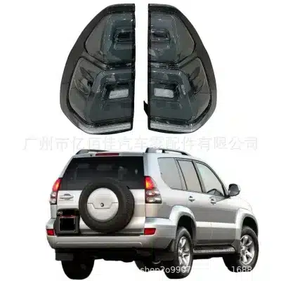 LED Smoked Taillight Assembly for Toyota Land Cruiser Prado FJ120 2003-2009 Rear Brake Parking Sequential Turn Signal Lamp LED Smoked Taillight Assembly for Toyota Land Cruiser Prado FJ120 2003-2009 Rear Brake Parking Sequential Turn Signal Lamp