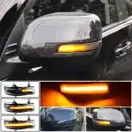 LED Dynamic Side Mirror Turn Signal Light Sequential Smoked Lens for Toyota Land Cruiser Prado FJ150 2010-2021 & FJ200