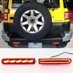 Rear Bumper LED Fog Light Assembly for 2007-2022 Toyota FJ Cruiser, Sequential Turn Signal Brake Reverse Lamp