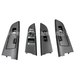 Master Power Window Switch Panel Bezel for 2007-2016 Land Cruiser LC200, Front Left Door, ABS Silver Finish