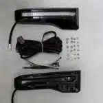LED Daytime Running Lights Front Fog Lamp Assembly for 2024+ Toyota Prado LC250, White DRL Driving Lights 12V ABS