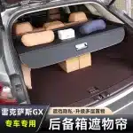 Retractable Rear Trunk Cargo Cover Security Shade for Lexus GX400 GX470 GX460, Beige Canvas Interior Shield