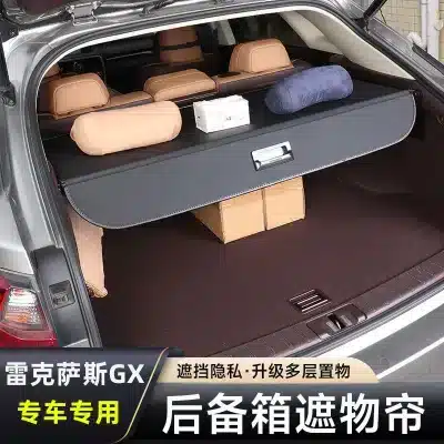 Retractable Rear Trunk Cargo Cover Security Shade for Lexus GX400 GX470 GX460, Beige Canvas Interior Shield Retractable Rear Trunk Cargo Cover Security Shade for Lexus GX400 GX470 GX460, Beige Canvas Interior Shield