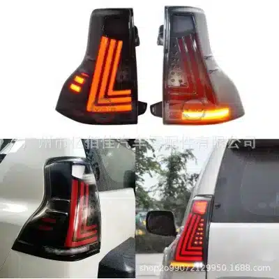 LED Rear Tail Light Assembly for 2010-2023 Toyota Land Cruiser Prado FJ150, Lexus LX Style Replacement, Smoke/Red Lens LED Rear Tail Light Assembly for 2010-2023 Toyota Land Cruiser Prado FJ150, Lexus LX Style Replacement, Smoke/Red Lens