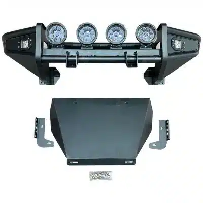Off-Road Baja Front Bumper Aluminum Alloy with Spotlight Mounts for 2007-2022 Toyota FJ Cruiser Off-Road Baja Front Bumper Aluminum Alloy with Spotlight Mounts for 2007-2022 Toyota FJ Cruiser