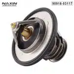 Engine Coolant Thermostat Replacement for Toyota Land Cruiser FZJ80 Lexus LX450 1FZFE, OE 90916-03117 90916-03094